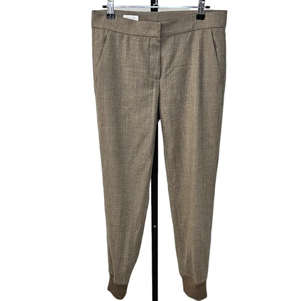 Escada Sports Womens Wool Joggers Soft Taupe Size 32 US XS